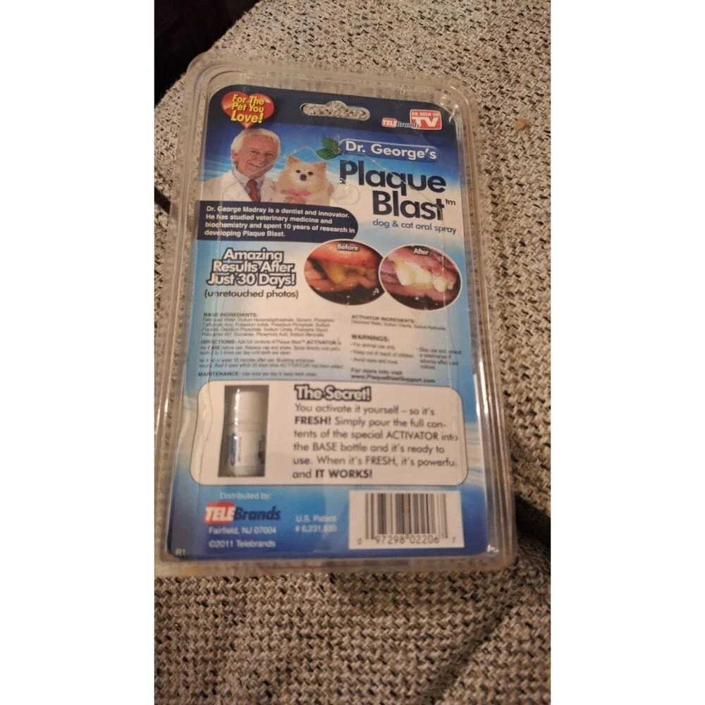 Dr. George's Plaque Blast Dog & Cat‎ Oral Spray Fresh Breath USA - As Seen On TV